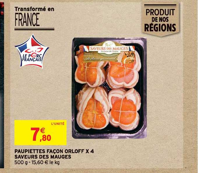 paupiettes façon orloff x4 saveurs des mauges