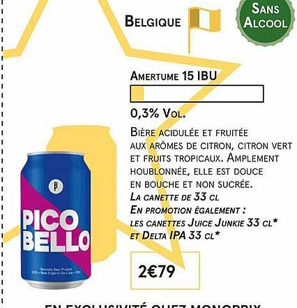 pico bello : amertume 15 ibu