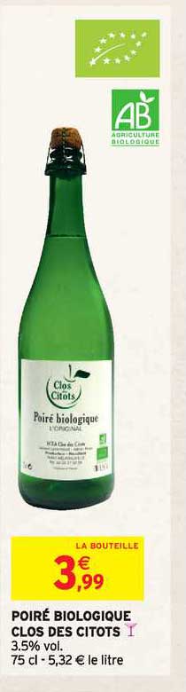 poiré biologique clos des citots