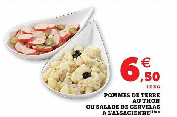 pommes de terre au thon ou salade de cervelas à l'alsacienne
