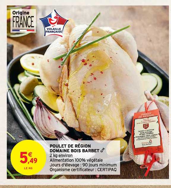 poulet de région domaine bois barbet