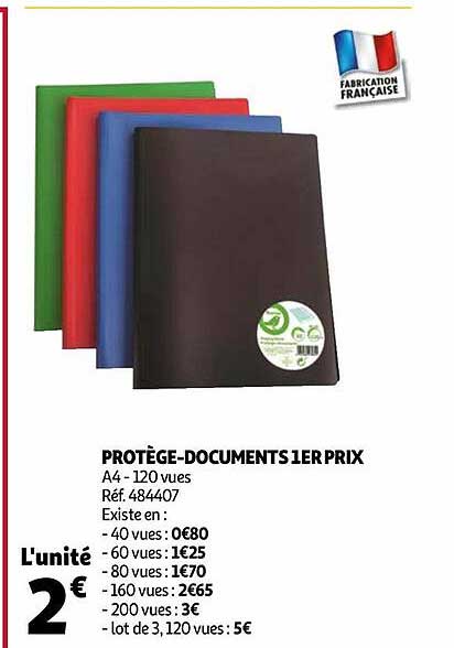 protège-documents 1er prix