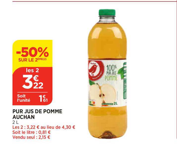 Pur Jus De Pomme Auchan
