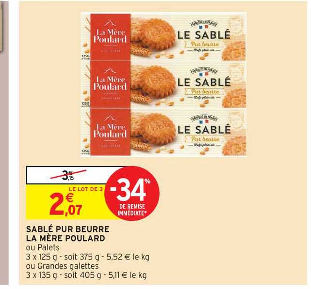 sablé pur beurre la mère poulard