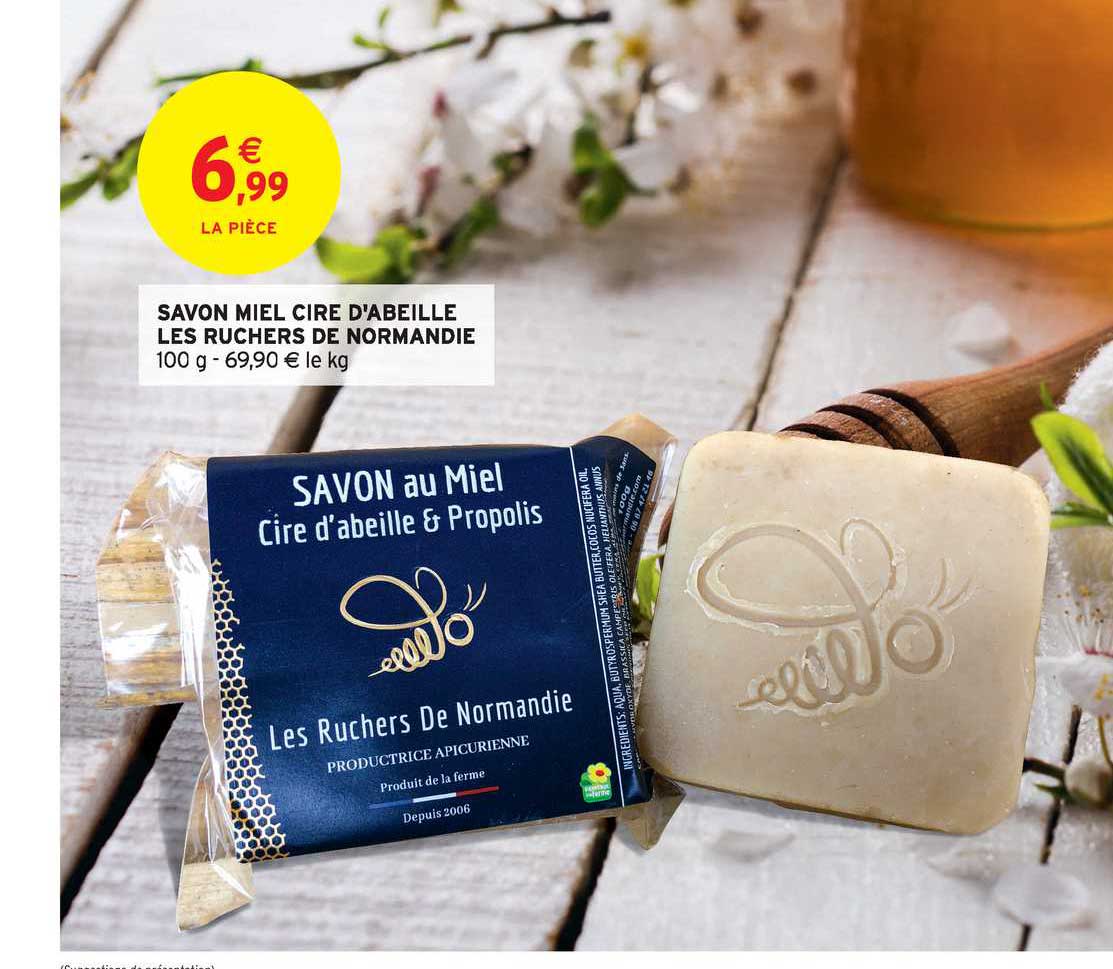 savon miel cire d'abeille les ruchers de normandie