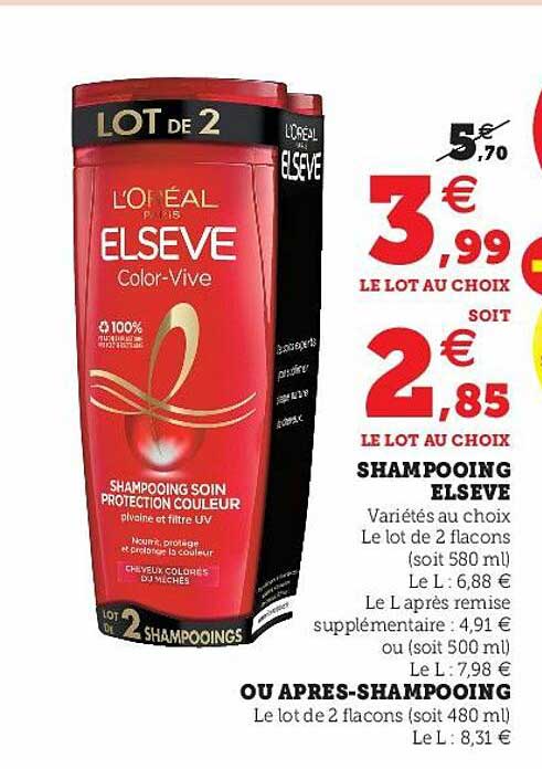 shampooing elsève ou après-shampooing