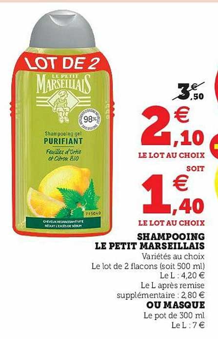 Shampooing Le Petit Marseillais Ou Masque