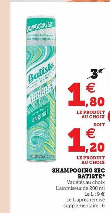 Shampooing Sec Batiste