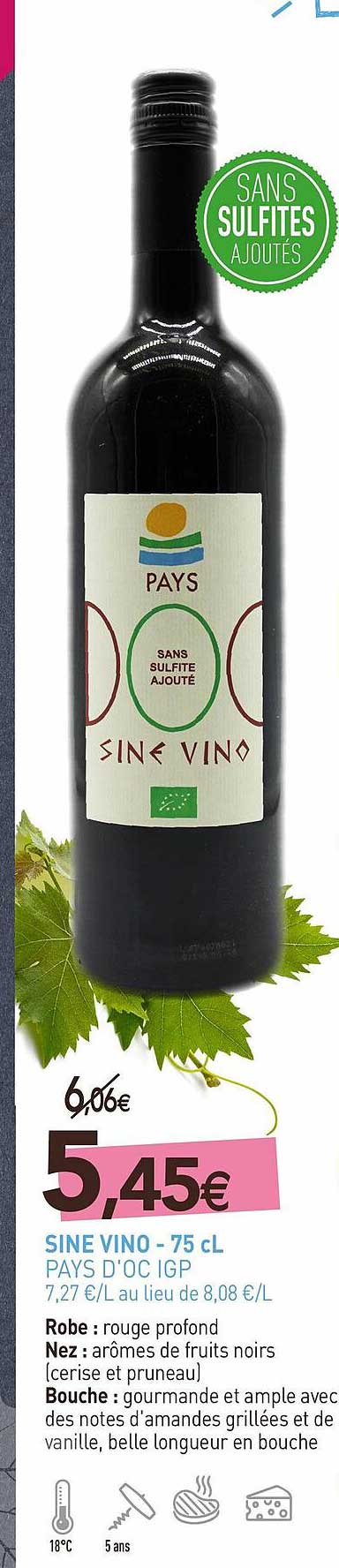 sine vino - pays d'oc igp