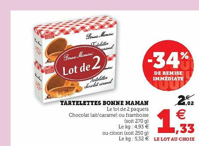 Tartelettes Bonne Maman