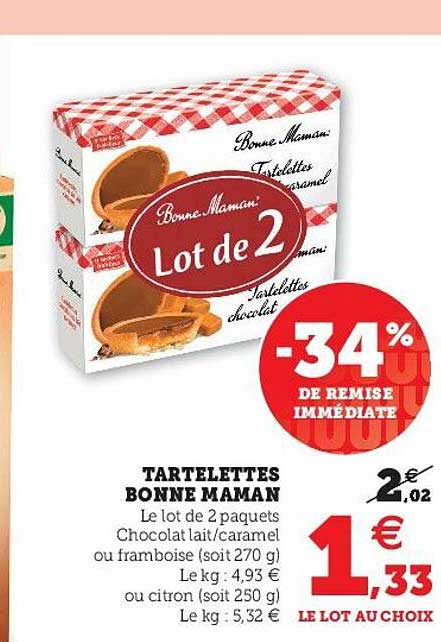 tartelettes bonne maman