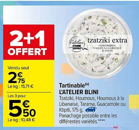 Tartinable L'atelier Blini