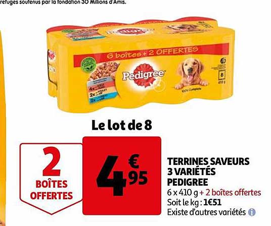 Terrines Saveurs 3 Variétés Pedigree