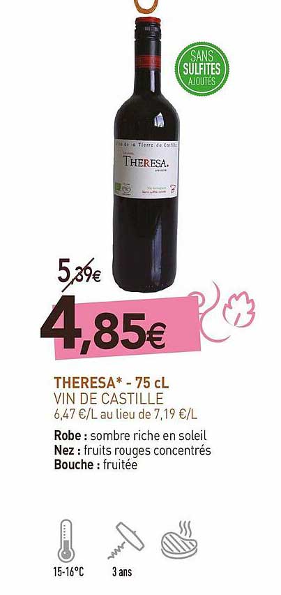 theresa - 75 cl vin de castille