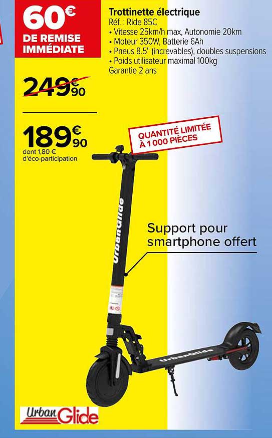 trottinette électrique urban glide