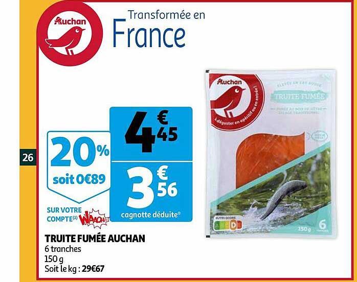Truite Fumée Auchan