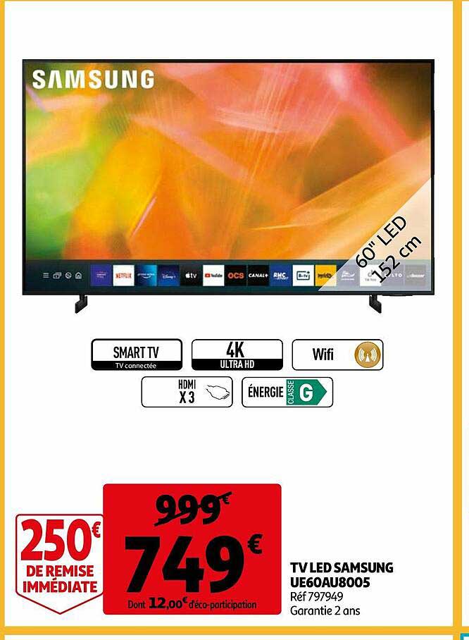Tv Led Samsung Ue60au8005