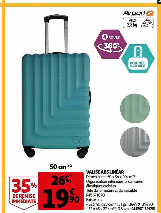 valise abs linéar airport