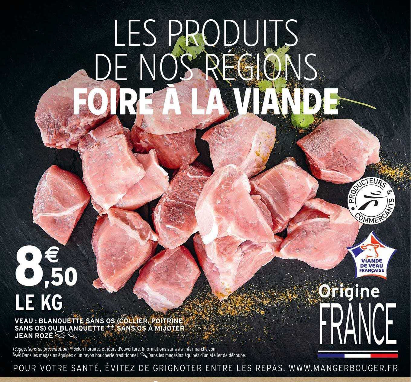 veau : blanquette sans os (collier, poitrine sans os) ou blanquette sans os à mijoter jean rozé