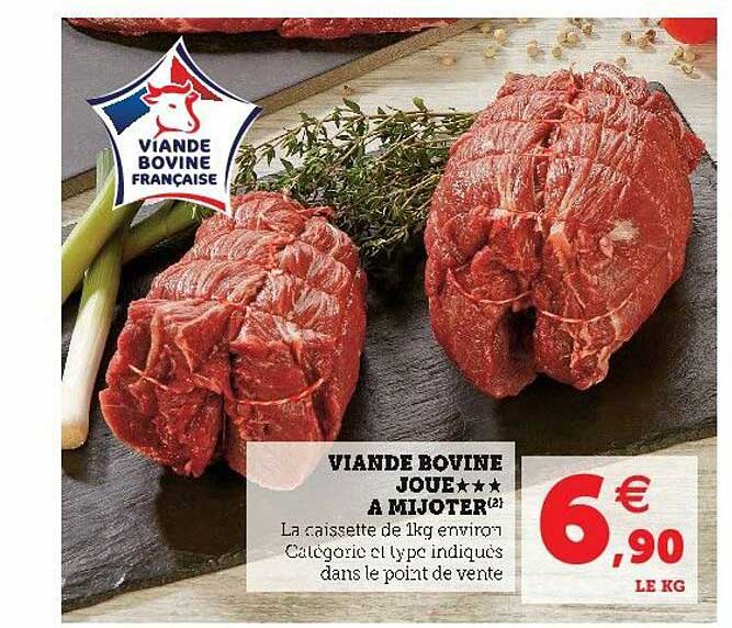 Viande Bovine Joue à Mijoter