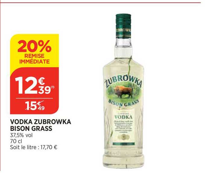 vodka zubrowka bison grass