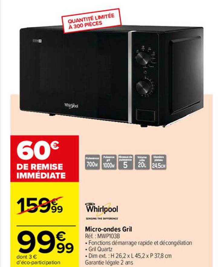 micro-ondes gril whirlpool