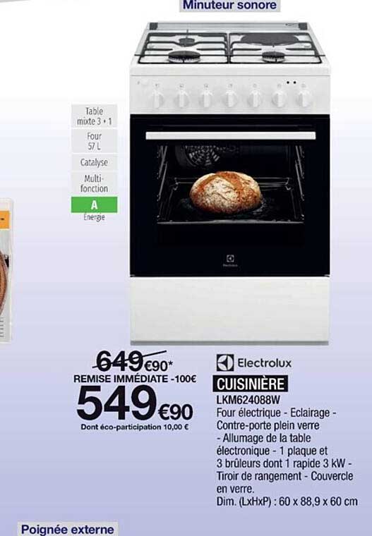 Cuisinière Electrolux