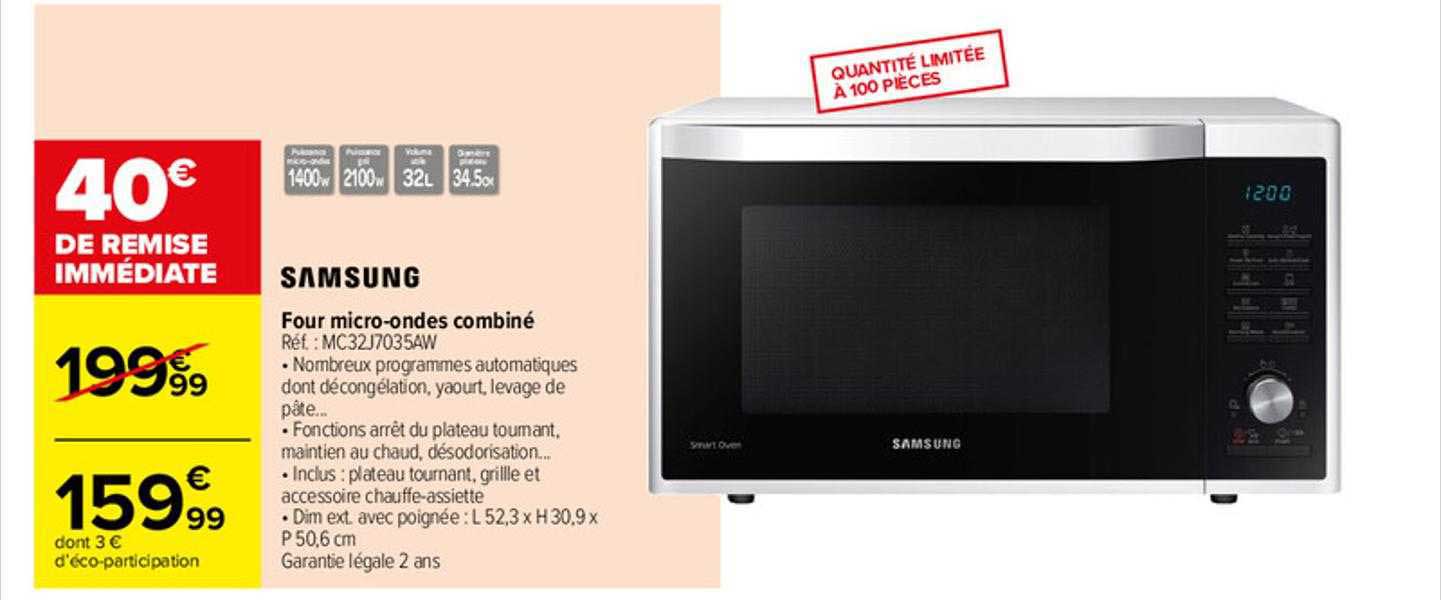 four micro-ondes combiné samsung