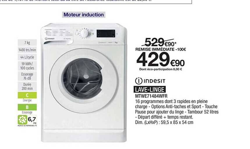 lave-linge indesit