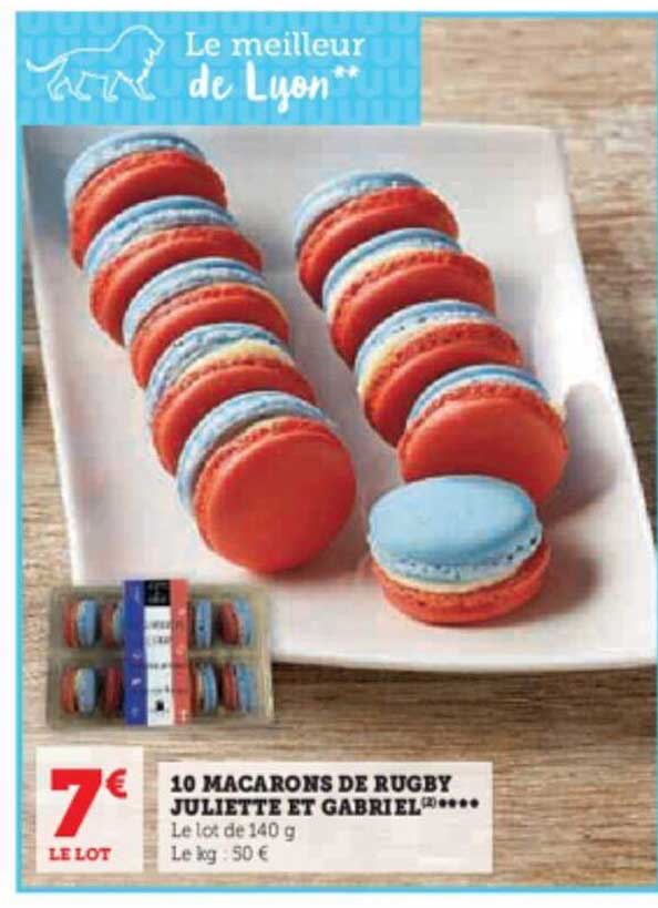 10 macarons de rugby juliette et gabriel