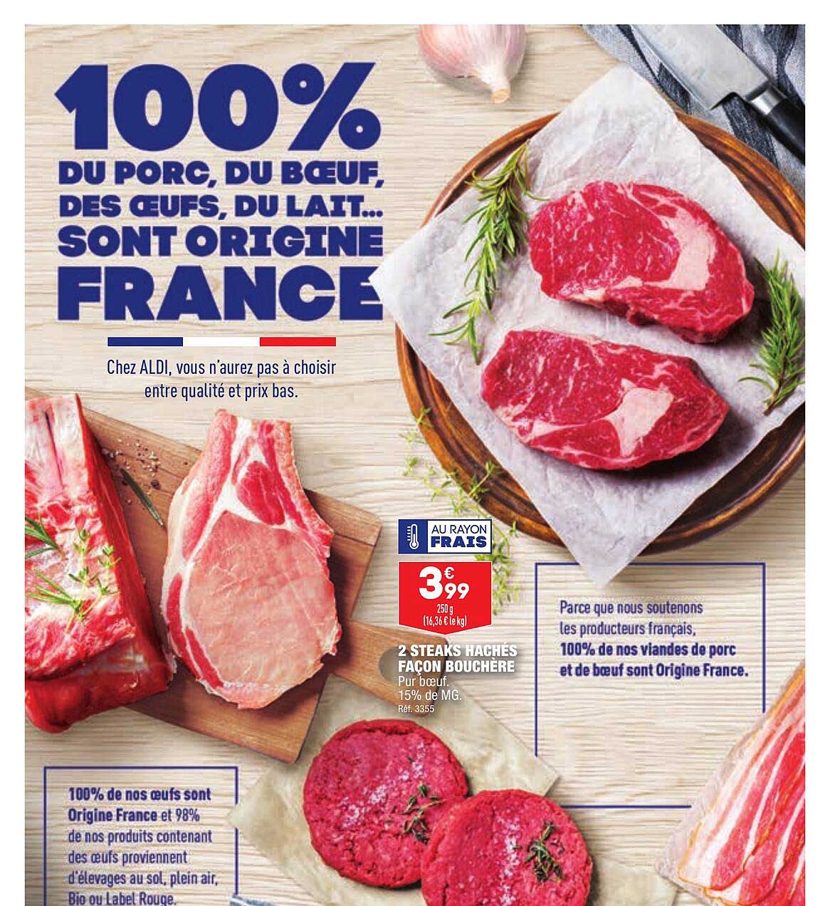 2 steaks hachés façon bouchère