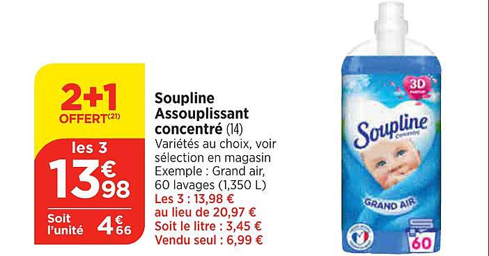 Assouplissant Concentré Soupline