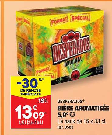 bière aromatisée 5,9° desperados