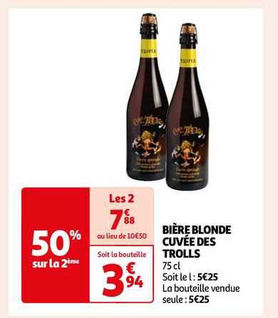 bière blonde cuvée des trolls