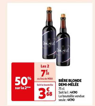 Bière Blonde Demi-mêlée