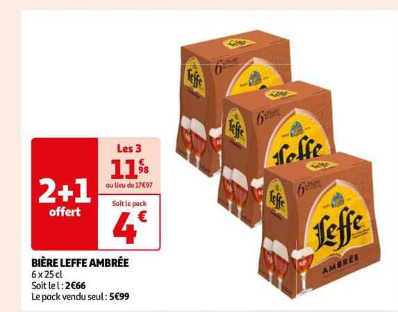 Bière Leffe Ambrée