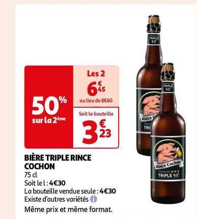 bière triple rince cochon