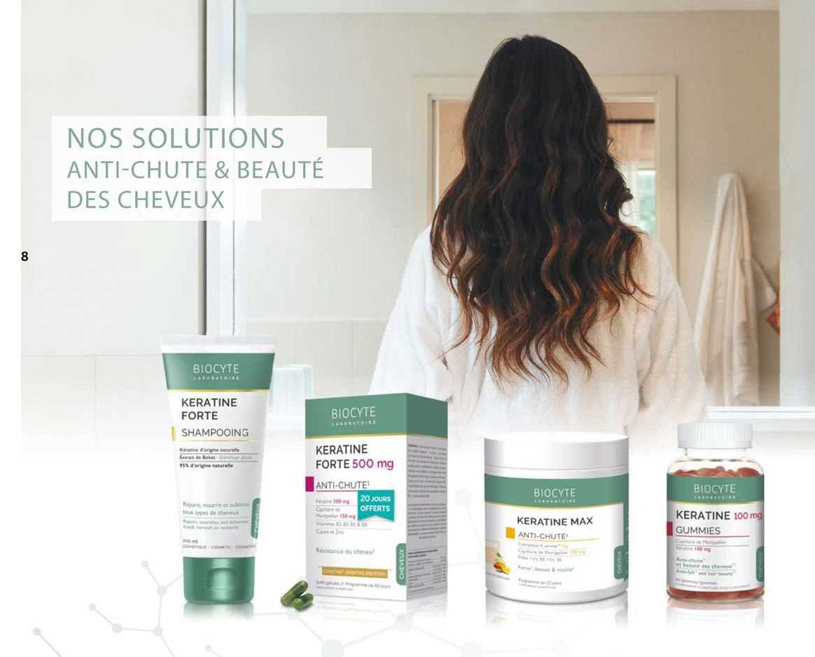biocyte keratine forte shampooing, keratine forte 500 mg anti-chute, keratine max anti-chute, keratine 100 mg gummies