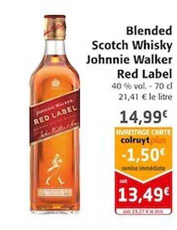 blended scotch whisky johnnie walker red label