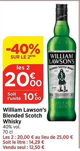 blended scotch whisky william lawson's