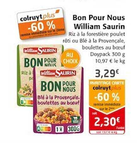 bon pour nous william saurin