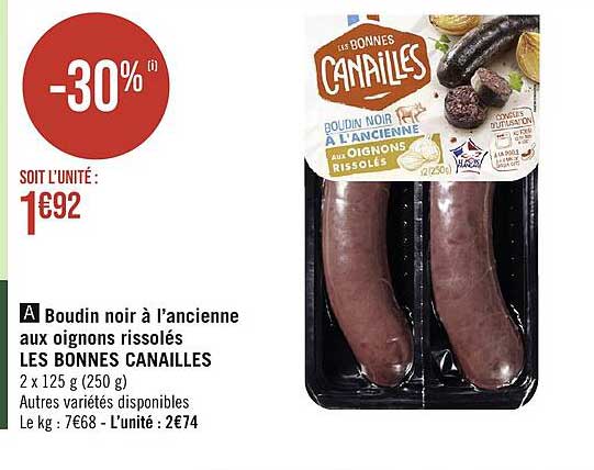 boudin noir à l'ancienne aux oignons rissolés les bonnes canailles