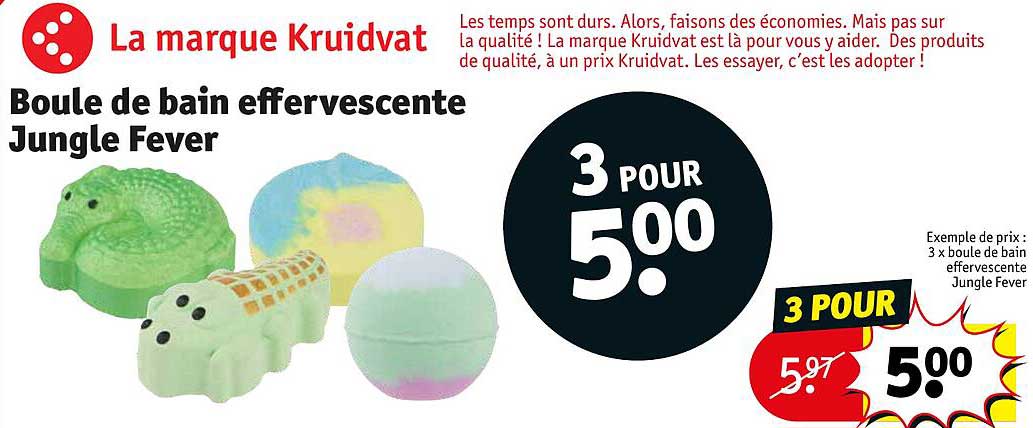 boule de bain effervescente jungle fever