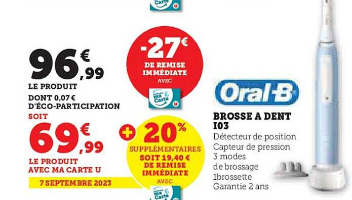 brosse à dent i03 oral-b