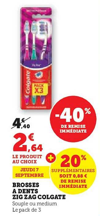 Brosses à Dents Zig Zag Colgate