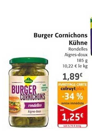 Burger Cornichons Kühne