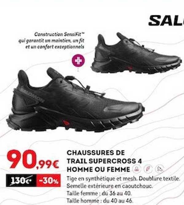 chaussures de trail supercross 4 homme ou femme