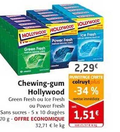 chewing-gum hollywood