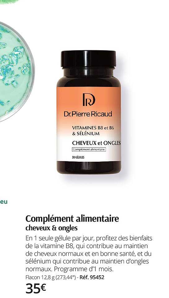 complément alimentaire cheveux & ongles