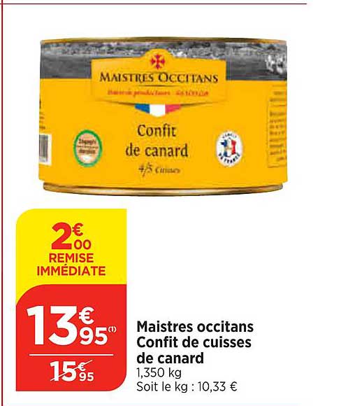 confit de cuisses de canard maistres occitans